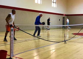 Adult pickleball players in Reno