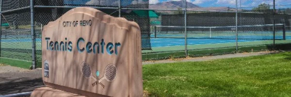 Pickleball courts at the Reno Tennis Center